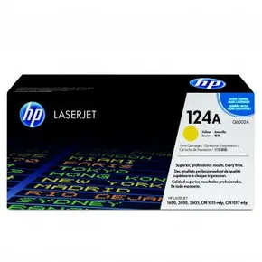 HP Original Toner Q6002A, yellow, 2000S, HP 124A, HP Color LaserJet 1600, 2600n, 2605, O